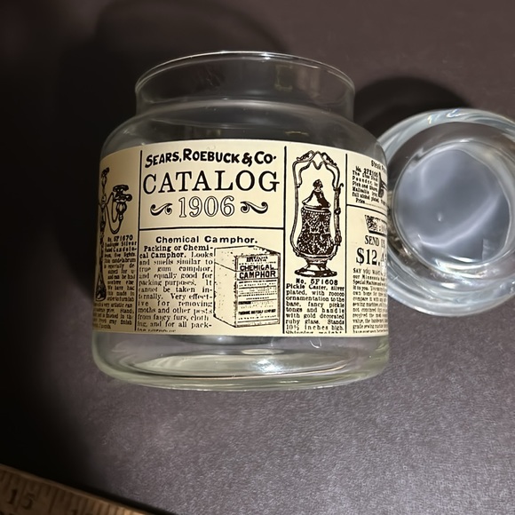 Vintage Sears Roebuck & Company glass jar with lid - Picture 12 of 13